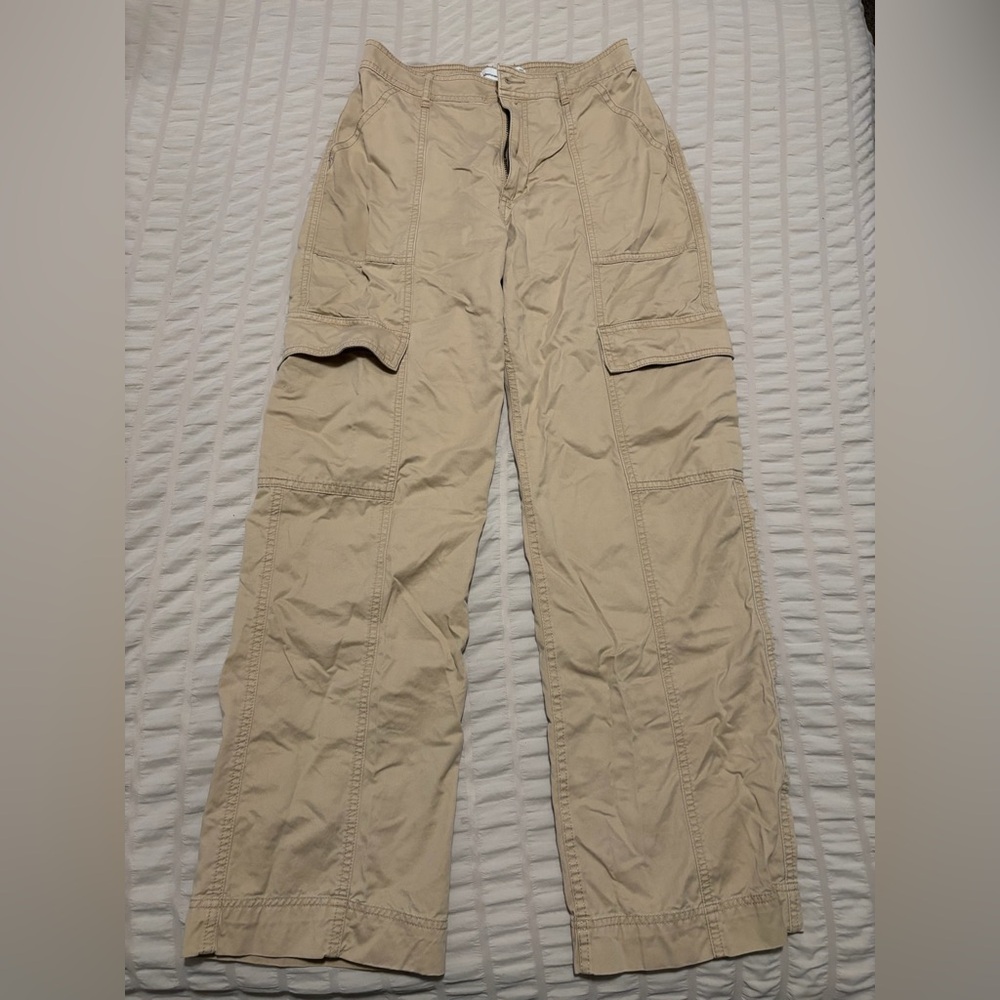 Abercrombie & Fitch Beige Cargo Pants